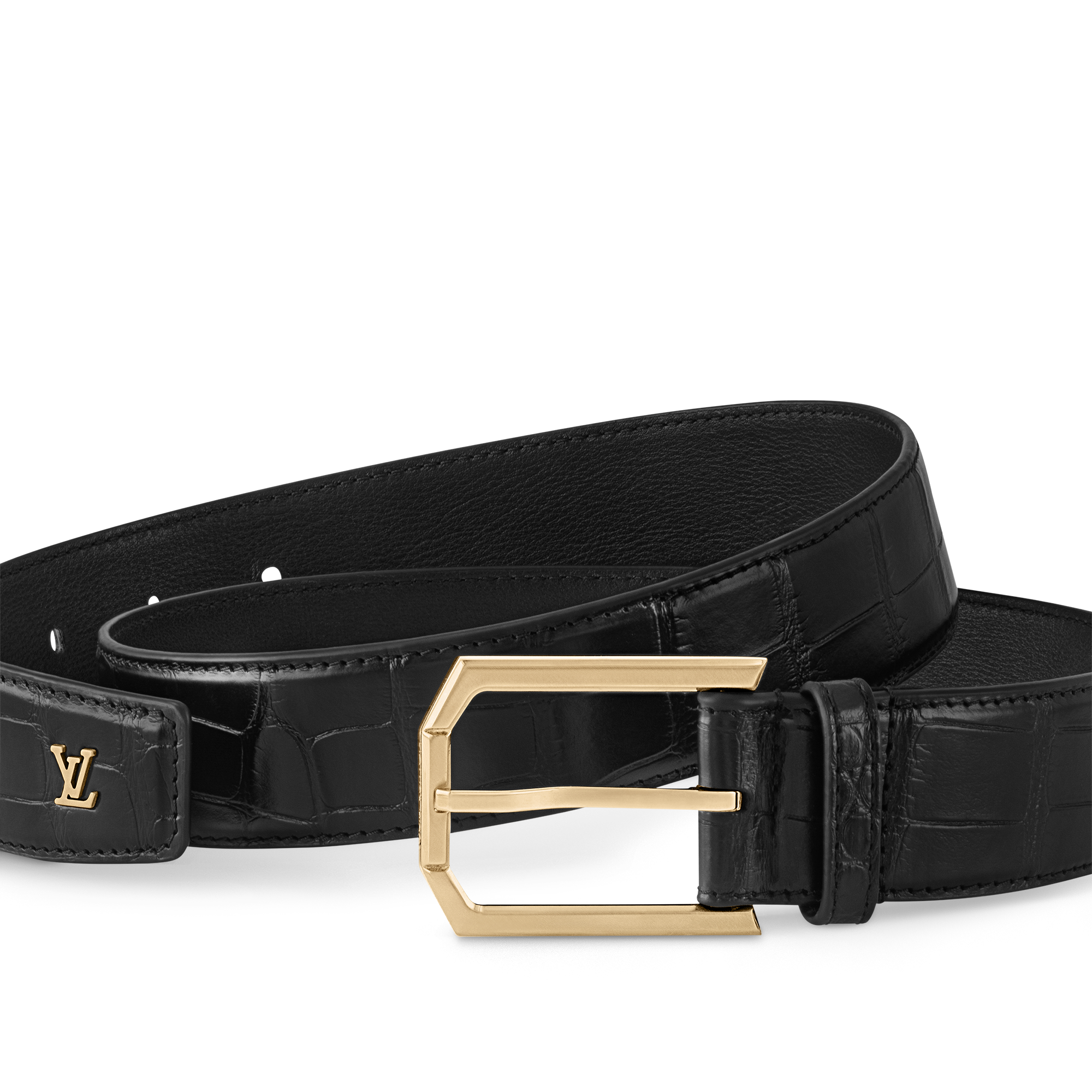 Heritage 35mm Belt Crocodilien Mat in Men's Accessories Men's Belts collections by Louis Vuitton (Product zoom)